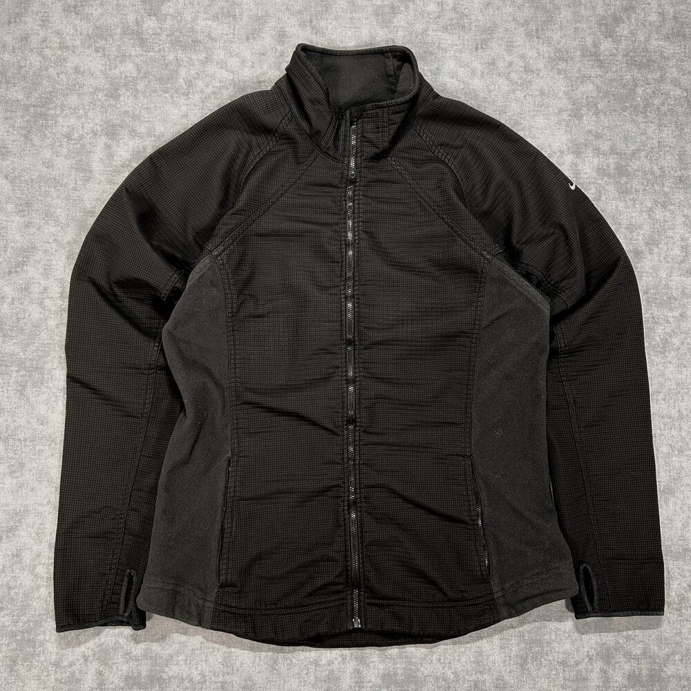 Vintage Y2K Nike Therma Fit Jacket grid fleece soft shell hybrid Womens XL